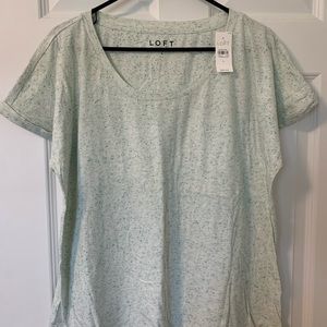 LOFT Speckled Shirt Sleeve T-shirt